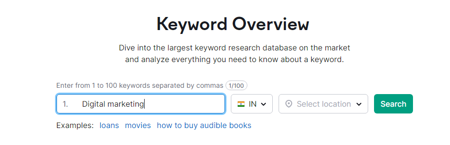 How to find relevant keyword